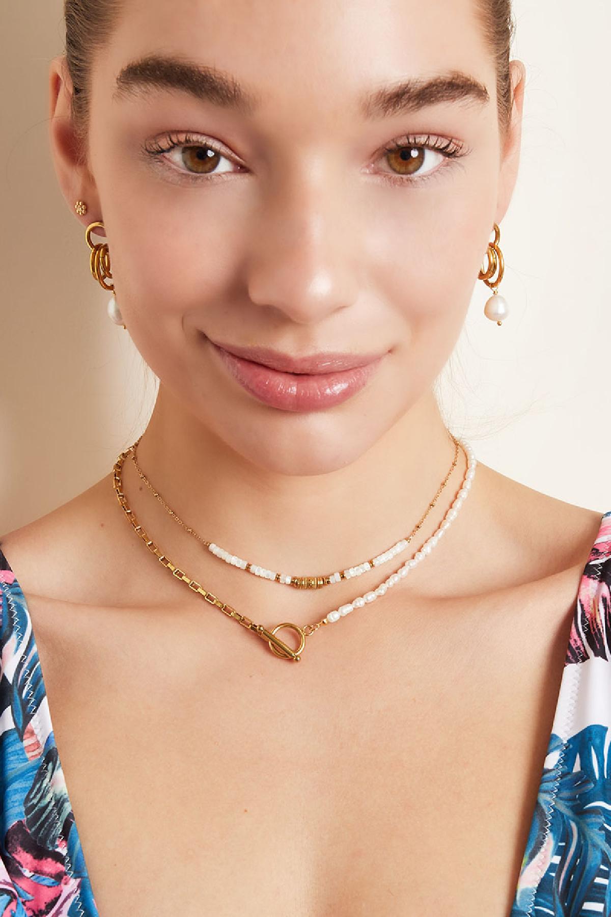 Yehwang Stainless steel necklace Silver 0216424111